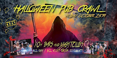 Imagem principal do evento HUNTINGTON BEACH HALLOWEEN BAR CRAWL - OCT 25th