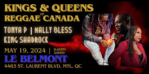 Imagem principal do evento Kings & Queens of Reggae Canada
