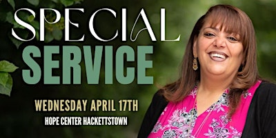 Imagem principal do evento Special Service with Revivalist Marsha Mansour (Hackettstown)