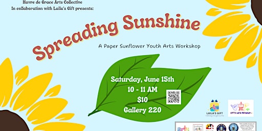 Spreading Sunshine - A Paper Sunflower Youth Arts Workshop primary image