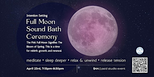 Primaire afbeelding van Full Moon Sound Bath Ceremony