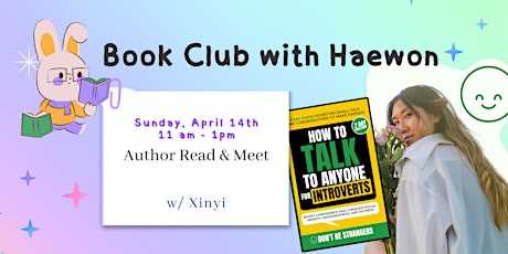Imagen principal de Author Read & Meet (Bring Any Book, Read With Us) w/ @BookclubWithHaewon