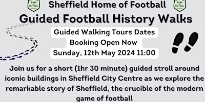 Imagem principal do evento Guided Sheffield Football Walks with Sheffield Home of Football