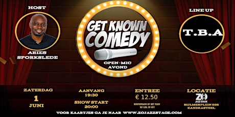 ZOJazz Stage Presents Get Known Comedy