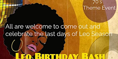 Hauptbild für LEO BIRTHDAY BASH/70'S THEME