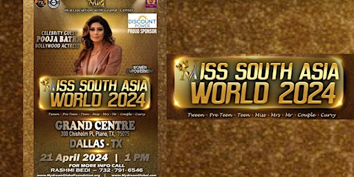 Image principale de Miss South Asia World 2024