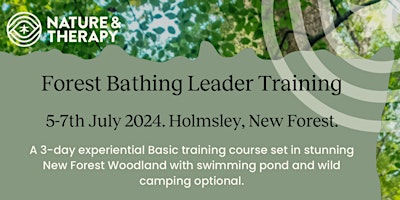 Hauptbild für Forest Bathing Leader Training in the New Forest