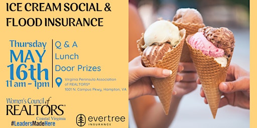 Imagem principal do evento Ice Cream Social & Flood Insurance