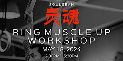 Imagem principal do evento Ring Muscle Up Workshop