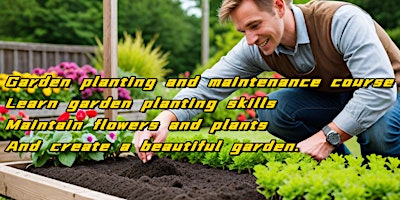 Garden planting course: garden planting skills,create a beautiful garden.  primärbild