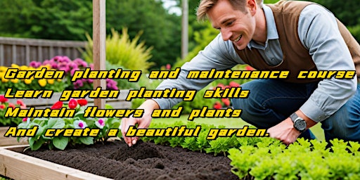 Garden planting course: garden planting skills,create a beautiful garden.  primärbild