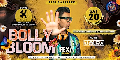 Primaire afbeelding van Bollywood Bloom - Bollywood Spring Fling Party with DJ Alfaa from Toronto
