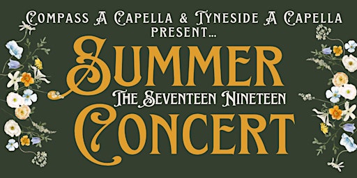 Imagem principal de Summer Concert with Compass A Capella & Tyneside A Capella
