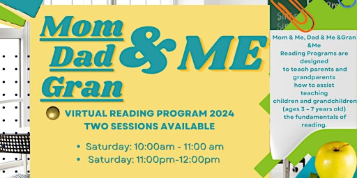 Imagem principal do evento H.O.P.E. Outreach: Mom, Dad, Gran & Me Reading Program