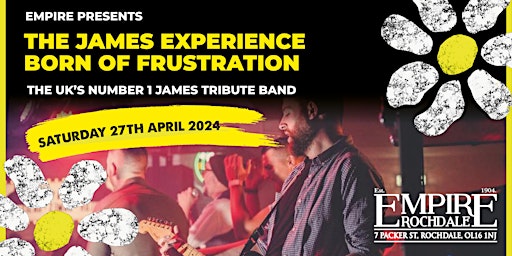 Imagem principal do evento James tribute band - Born Of Frustration- Live