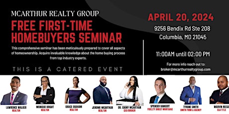 First Time Homebuyer Seminar!|!