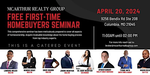 Imagem principal do evento First Time Homebuyer Seminar!|!