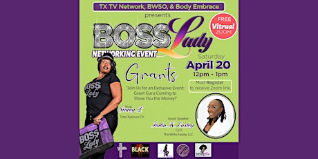 BOSS LADY Networking event with Special Guest "The Write Easley"