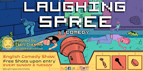 Imagen principal de Laughing Spree: English Comedy on a BOAT (FREE SHOTS) 28.04.