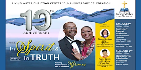 Living Water Christian Center - Anniversary Banquet Celebration