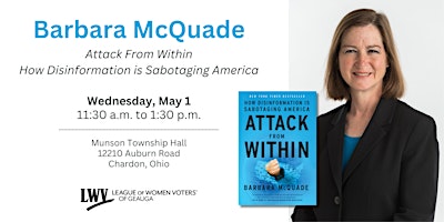 Author Talk: Attack From Within by Barbara McQuade primary image