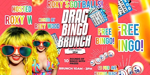 1pm FREE "Roxy's Got Balls" BINGO/ Brunch SUNDAYS @ American Junkie HB!!! primary image