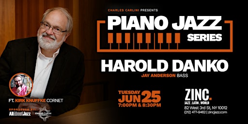 Immagine principale di Piano Jazz  Series: Harold Danko 