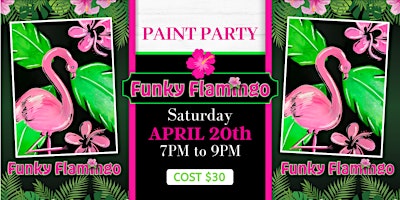 Image principale de Funky Flamingo Paint Party