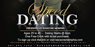 Imagem principal do evento Speed Dating Event by Warzone Memphis