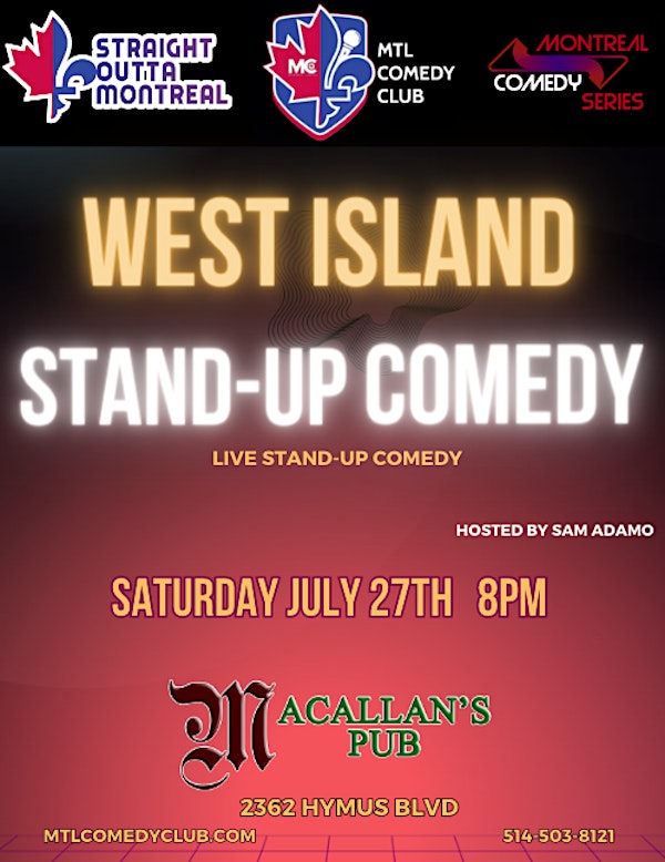 West Island Stand-Up Comedy By  MONTREALJOKES.COM