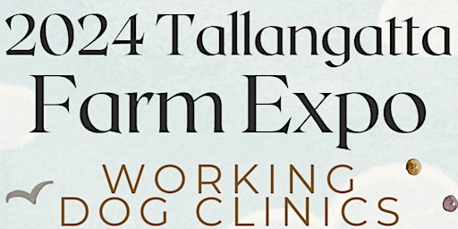 2024 Tallangatta Expo - Working dog clinics primary image