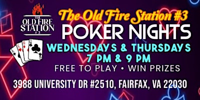 Poker Nights at The Old Fire Station #3 Fairfax, VA  primärbild