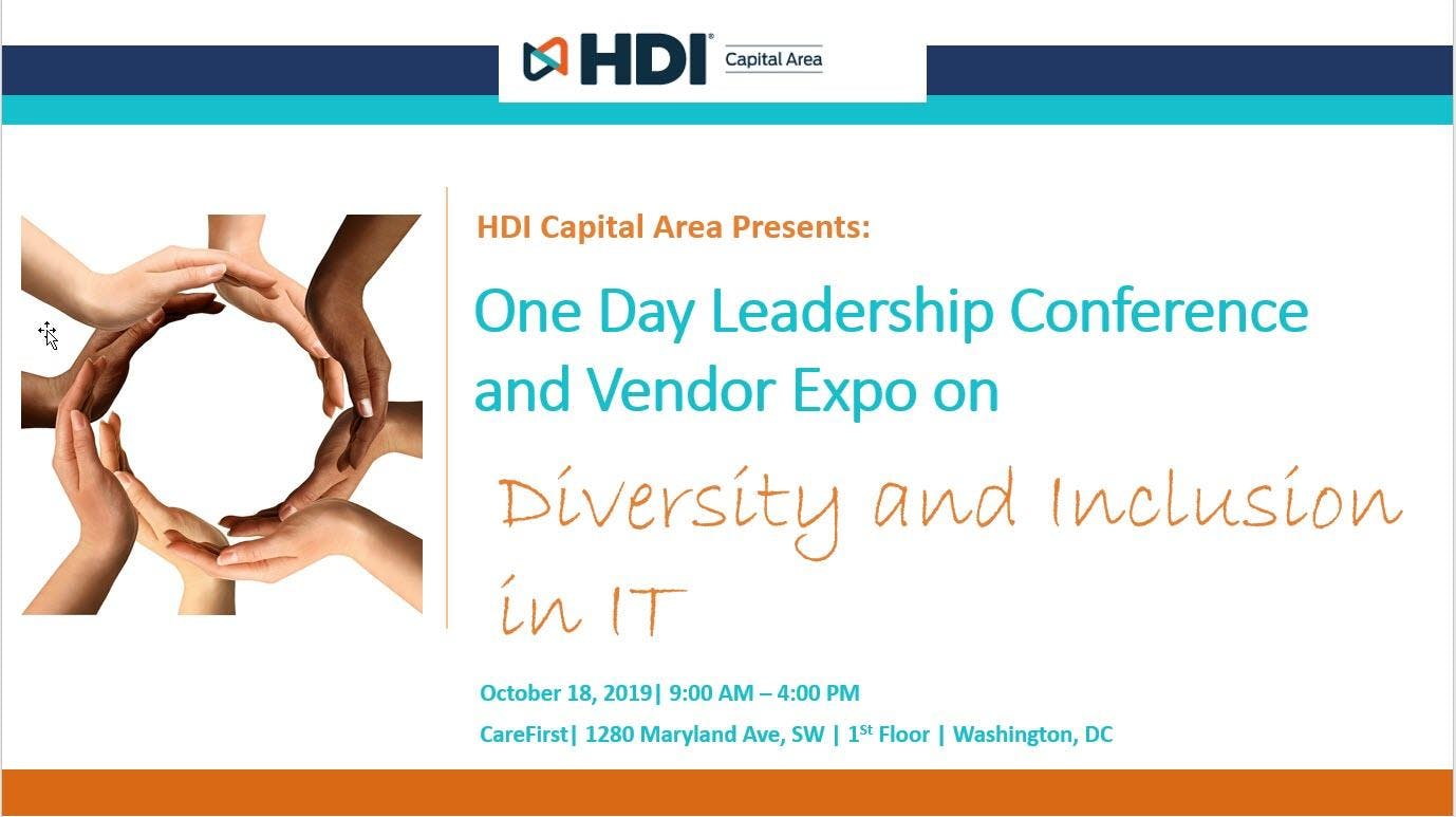 HDI Capital Area One Day Leadership Conference & Vendor Expo 2019