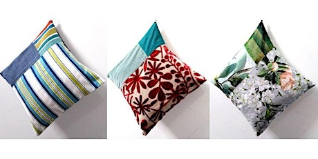 Create and sew your own patchwork cushion cover