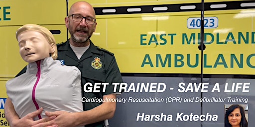 Primaire afbeelding van Get Trained - Save A Life  - Harsha Kotecha