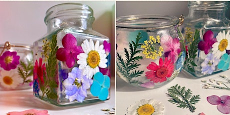 Pressed Flower Jars