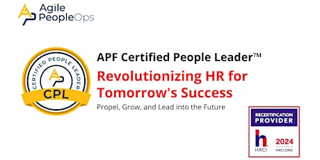 APF Certified People Leader™ (APF CPL™) Nov 12-13, 2024