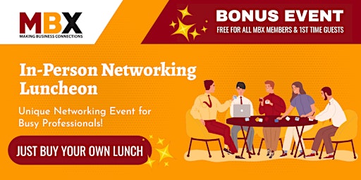 Imagem principal do evento BONUS EVENT: York PA  In-Person Networking