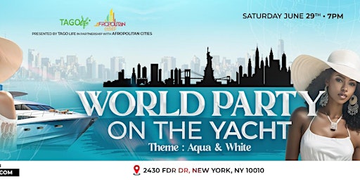World Party On The Yacht - NYC primary image