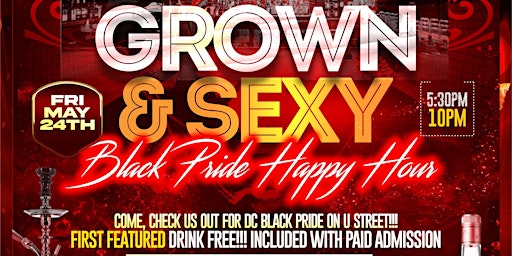 DC Black Pride Grown and Sexy Men Happy Hour  primärbild