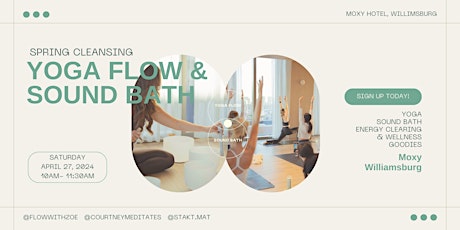 SPRING CLEANSING - YOGA FLOW AND SOUND BATH
