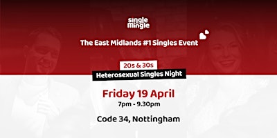 Primaire afbeelding van Singles Night at Code 34 (20s & 30s)