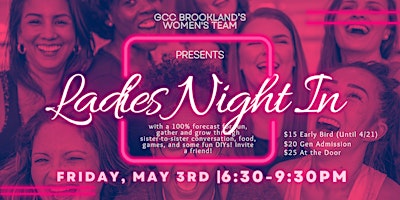 Immagine principale di GCC Brookland Women's Team: Ladies Night In 