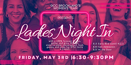 Hauptbild für GCC Brookland Women's Team: Ladies Night In