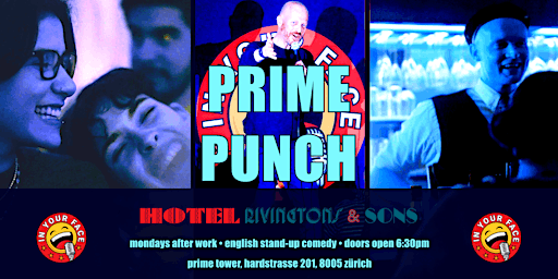 Primaire afbeelding van Prime Punch - English Stand-Up Comedy at the Prime Tower Zurich