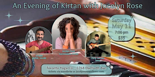 An Evening of Kirtan with Jocelyn Rose, Chris Gartner + VJ Bala primary image