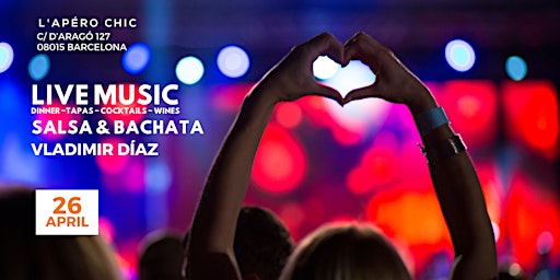 Imagem principal do evento Barcelona Live Music - Salsa & Bachata - Vladimir Díaz