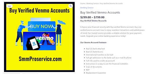 Best Selling Site To Buy Verified Venmo Accounts primary image