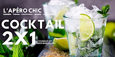 Image principale de Cocktails 2x1 - Todos los miércoles en L'ap´ero Chic