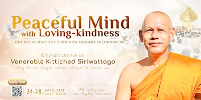 Meditation and Mindful Workshop - Peaceful Mind with Loving-Kindness primary image